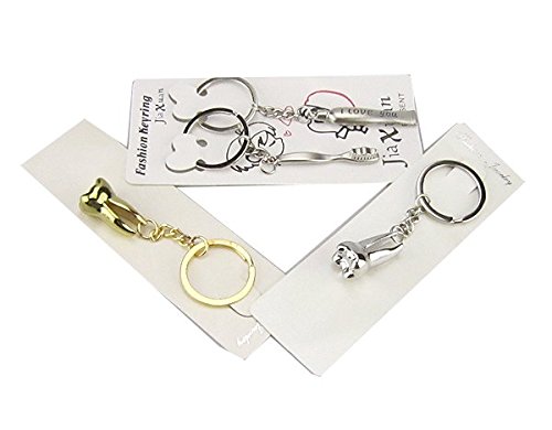 Preisvergleich Produktbild Earlywih 4pcs Zahn Zahnbürste Zahnpasta Keychain Rings Zahnarzt Dental Promo Geschenk