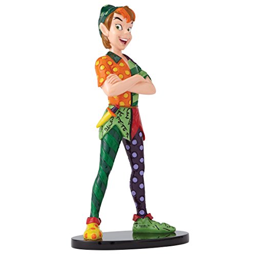 Disney Britto 4056846 Peter Pan Figurine, Resin, mehrfarbig, 10 x 9 x 20 cm