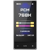 FiiO QX13 Taşınabilir DAC Amp, ES9027PRO 8-Ch DAC, 900mW &times; 2, XMOS 16 &Ccedil;ekirdekli, 10-Band EQ, Renkli Ekran (Titanyum Altın)