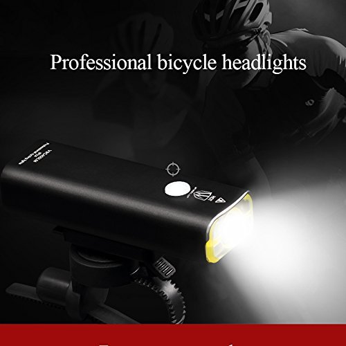 LED fahrradbeleuchtung, Super Helle LED USB Bike Light Wiederaufladbare Fahrrad Licht Fahrrad Frontlicht Scheinwerfer Taschenlampe, Einfache Installation für Radfahren BL05 - 2