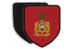 Copytec Patch Pays Patch Maroc Rabat Roi Mohammed le 6e Arabie Islam étoile Emblème du Lion #21946