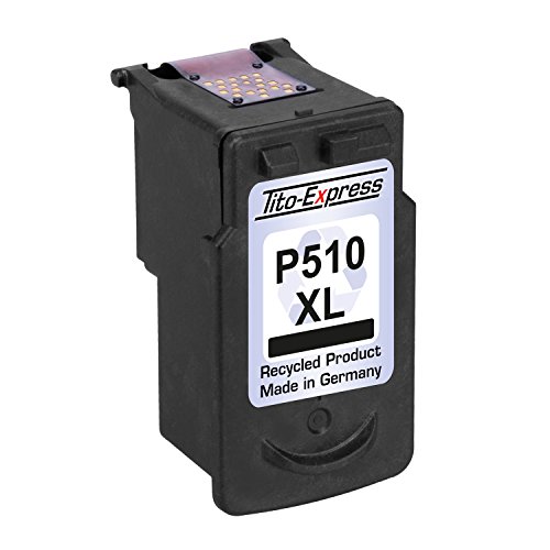 2x Tito-Express PlatinumSerie XXL Tintenpatrone kompatibel zu Canon PG-510XL & CL-511XL - 3