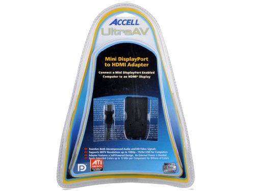 Accell B086B-002B UltraAV Adapter-Kabel Mini Display Port auf HDMI - 5