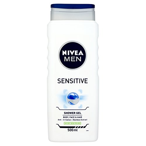 Nivea Men Sensitive Shower Gel 500 ml - Pack of 6