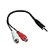 Price comparison product image Hama Adapter Cable, 3.5 Mm Stereo Jack Plug - 2 Rca Sockets, 0.15 M
