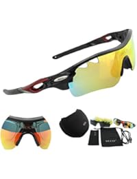 DUCO 0025 – Gafas de sol deportivas, polarizadas, con 5 lentes intercambiables.