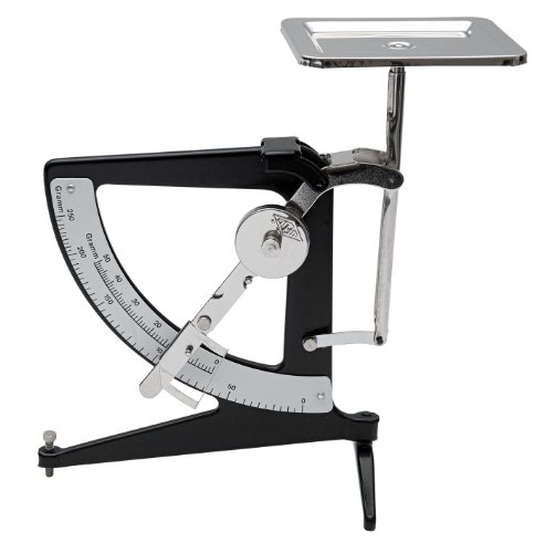 Wedo 6425001 Waage Pendel 250 g, umschaltbar mechanisch, Teilung 5 g, zusätzlicher Feinbereich, Metall, schwarz