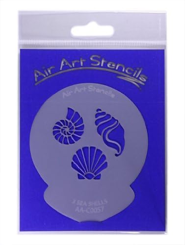 Sea Shells Cupcake Stencil Reusable & Flexible for Cakes & Crafts