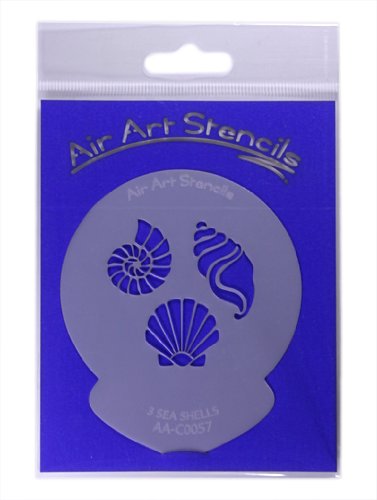 Sea Shells Cupcake Stencil Reusable & Flexible for Cakes & Crafts