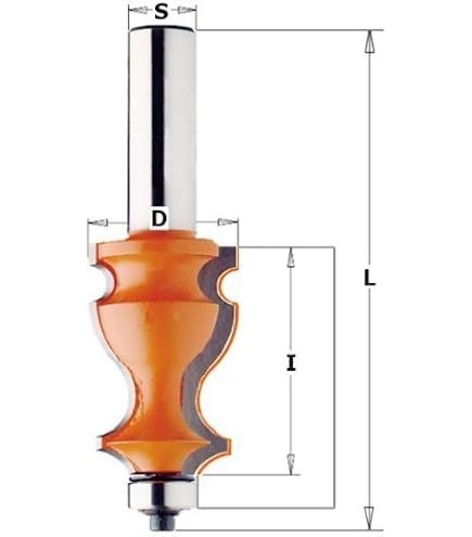 CMT Orange Tools CMT10 Fraise électronique Professionnelle Pour Bords 550 W-230 V Avec Pinces 6/8 Mm, Orange/Noir