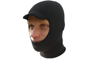 NCW CORNWALL 3mm Titanium Neoprene Surf Hood/Balaclava/Cap Gbs Seams And Watersport Fleece Lining