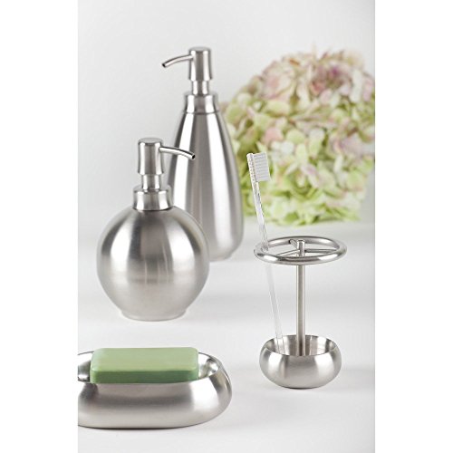 InterDesign 24250EU Nogu Zahnbürstenhalter aus edelstahl, gebürstet - 2