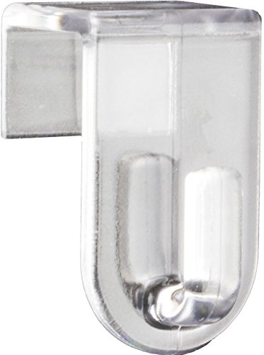 Fensterhaken, Dekohaken, transparent - 20er-Set, 35 x 20 mm - Für Fenster bis maximal 17mm Falzmaß geeignet