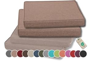 Gutekissen® poduszka na krzesła/ławki do domu i ogrodu poduszka na siedzisko poduszka ogrodowa poduszka na krzesło wiele kolorów FK5 (45x45, Beżowy, 2)
