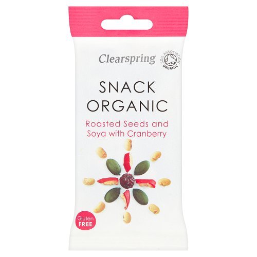 Preisvergleich Produktbild Clearspring Snack geröstete Samen & Bio-Soja mit Cranberry 30g