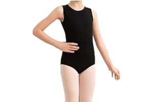 BODYWEAR LTD - Girls Sleeveless Leotard Shiny Nylon – Comfortable Fit – Performance Wear - Dance Class Essential - Ballet Gymnastics, Dance, School, Sportswear