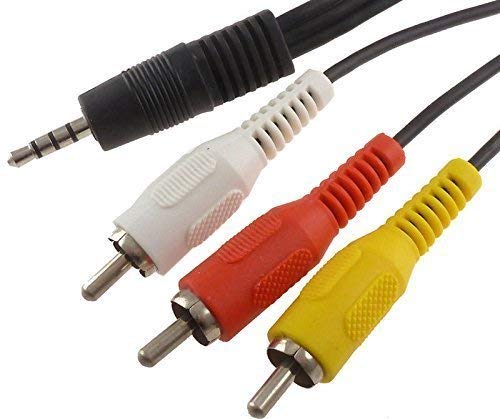 1,2 m 1.2 m 3.5 mm maschio jack a rca video/audio