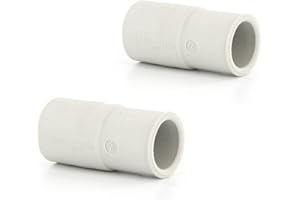 DL-pro Adaptador de manguera de desagüe de 21 mm a 19 mm, compatible con Bosch Siemens 00027696, juego con 2 topes de goma para lavadora, lavavajillas y lavavajillas