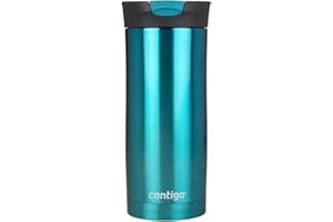 Contigo Huron Snapseal kubek podróżny, kubek termiczny ze stali nierdzewnej, termos próżniowy, szczelny kubek, kubek do kawy z łatwą do czyszczenia pokrywką, 470 ml