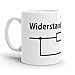 Produktbild Widerstand ist zwecklos - Tasse / Becher
