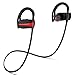 Produktbild Sport Bluetooth Headset Kabellos Katpost Wasserdichtes IPX5-Headset Stereo-Kopfhörer Schweißfest mit Geräuschunterdrückung Bis zu 18 Stunden Spielzeit - Ohrhörer für Samsung/iPhone/Huawei(Rot)