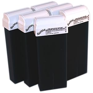 EpilWax Set of 6 Azulene Wax Cartridges for Hair Removal - Large 100 ml Roll-on Waxing Refills