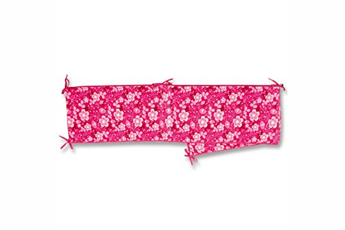 Bemini by Baby Boum Bed Bumper (36/ 180 cm, Akimi Fuchsia)