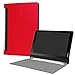 Produktbild AIBULO® Lenovo Yoga Tab3 Plus Hülle - Slim Fit Foilo Kunstleder Schutzhülle Tasche Etui Case Smart Cover mit Auto Schlaf / Wach, Standfunktion für Lenovo Yoga Tab3 Plus (rot)