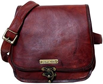 Handmade Genuine Leather Ladies Satchel Purse Handbag, Leather Messenger Bag for Women - Free Gift