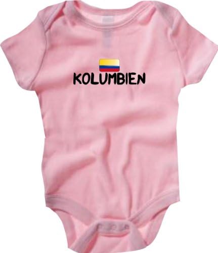 Krokidil Baby Bodysuit World Cup Colombia Country Championship Cup, Many Colours, Size 3 – 24 Months - -
