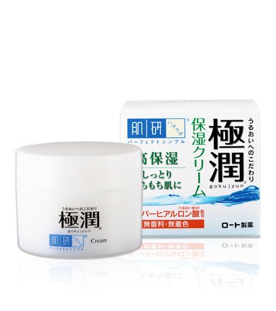 Rohto Hadalabo Gokujun Hyaluronic Acid Cream 50g (Green Tea Set ) IS