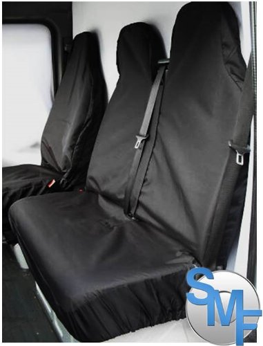 Vollkswagen VW Crafter CR35 EXTRA HEAVY DUTY Waterproof Van Seat Covers / Protectors - BLACK