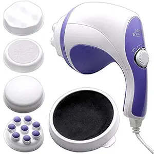 OneRetail Relax & Spin Tone Handheld Full Body Massager Stylish Full Body Massager Machine for Pain Relief with Vibration Massager (Multicolor)
