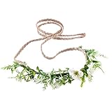 Amplio uso: ambas cintas florales vienen en colores agradables que combinan con la mayoría de los vestidos y ocasiones, como novias, damas de honor o en bodas, festivales, fotografía, etc.