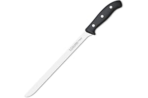 3 Claveles - Cuchillo Jamonero, Pulido Mate, Acero Inoxidable, línea DOMVS, 25cm - 10"