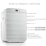 FUN ULTRA-VERSÁTIL + FUNCIONAL: use este mini refrigerador para enfriador / calentador como refrigerador para cerveza y vino, y para almacenar alimentos, bocadillos, bebidas, leche materna, insulina, productos de belleza y cuidado de la piel, y medicamentos
