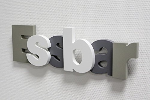 Schriftzug - Essbar - Holz 3D Optik Deko Wandtattoo