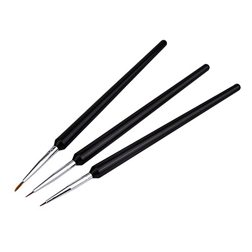 eBoot Nail Art Brushes Drawing Painting Pen Brush, Set of 3