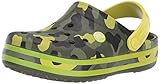 Type: Clog mit Fersenriemen crocs Unisex-Kinder Crocband Multigraphic K Clogs, Grün (Citrus 738), 27/28 EU