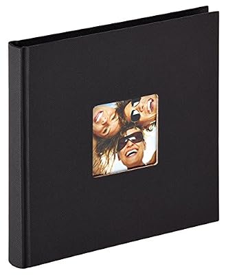 walther design FA-199-B Design album Fun, 18 x 18 cm, noir, parfait pour Instax instantanée images
