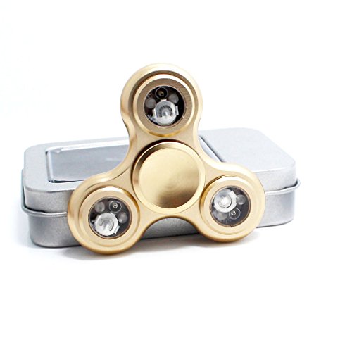 Fidget Spinner Metal LED Spinner Fidget Toys Glow in the Dark 3D Hand Fidget Spinner Prime Hand Spinner EDC Hand Spinner Anti Stress Toy Kids Adults (Gold) Fidget Spinner Metal LED Spinner Fidget Toys Glow in the Dark 3D Hand Fidget Spinner Prime Hand Spinner EDC Hand Spinner Anti Stress Toy Kids Adults (Gold)