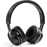 Bluetooth Over-Ear Headphones, LinkWitz Wireless Foldable Headsets with HiFi Stereo, Built-in Mic for iPhone, Samsung, Android Phones &amp; Tablets, Black