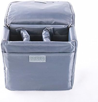 Ubagoo Shockproof Camera Insert Partition Padded Protective Bag Pouch Case for DSLR Shot Or Flash Light--11.8"x7.8"x5.1"