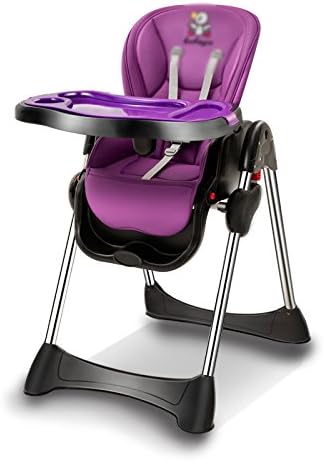 Travel Cots Brisk- Baby dining chair Baby dining table and chair Collapsible Multifunction Meal seat Portable Children's chair (Color : Romantic violet)