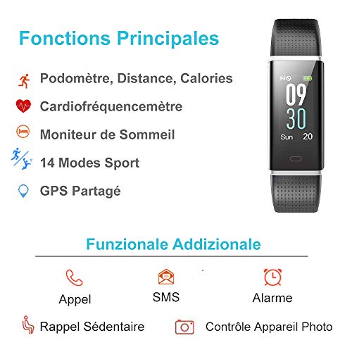 Willful Montre Connect  e Podometre Smartwatch Bracelet Connect     cran Couleur Etanche IP68 Femme Homme Enfant Sport Cardio Fitness Tracker d Activit   Cardiofr  quencem  tre pour Android iOS Smartphone