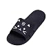 Produktbild Flip Flops Herren,sonnena Männer Cartoon Cat Flat Badeschlappen Sommer Sandalen Indoor & Outdoor Pantoffeln massiv/Indoor/Slip-on/Klassiker/Sommer (42, Gut Schwarz)