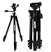 Price comparison product image HILLPOW H6 Plus Big Size Professional Aluminum Magnesium DV Tripod for DSLR Camera & Video Recorder 3-way Tripod Head Max Height 72 Inches Max Load 44 Lbs Carrying Bag Included