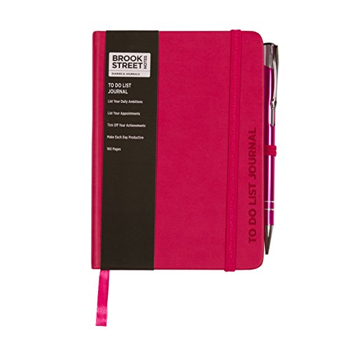 Brook Street Notes - Cuaderno A6, lista de tareas , color rosa fucsia A6