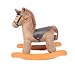 Bentley Kids Rocking Horse Pony Animal Toy - Brown