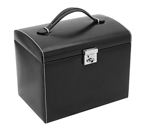 Friedrich|23 Damen-Schmuckkasten London Leder schwarz – 26103-2 - 10